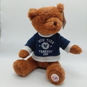 New York Yankees 14" Plush Bear Good Stuff MLB Logo On Foot Wearing Shirt